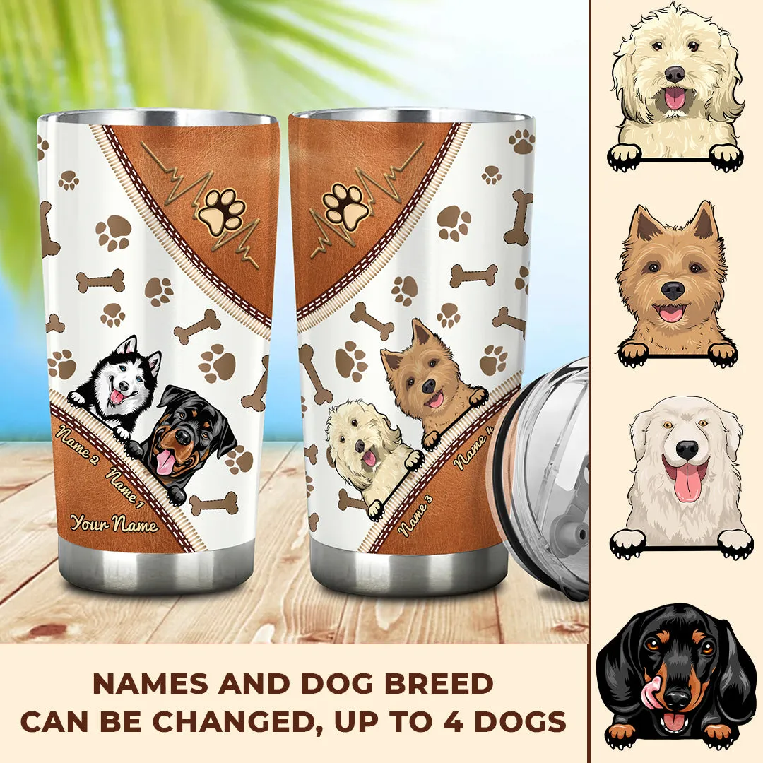 Personalized Tumbler- Dog Lovers-HTV