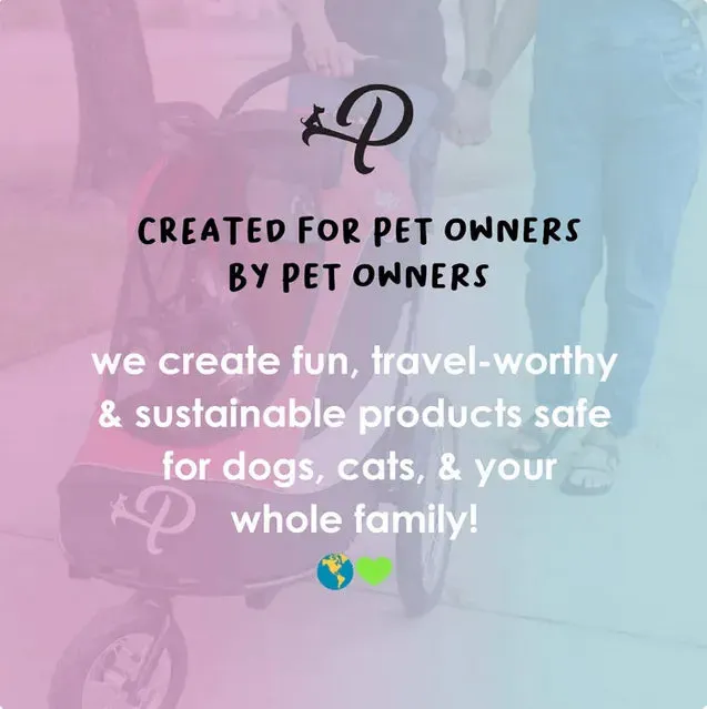 Petique Breeze Pet Jogger Stroller incl. Free Rain Cover & Bike Adapter