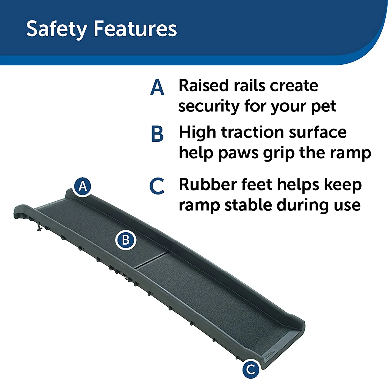 PetSafe UltraLite Bi-Fold Pet Ramp, 62 in, Portable Lightweight Dog and Cat Ramp, Great for Cars, Trucks and SUVs! 150 Lb weight capacity! Retails $130 w/tax!