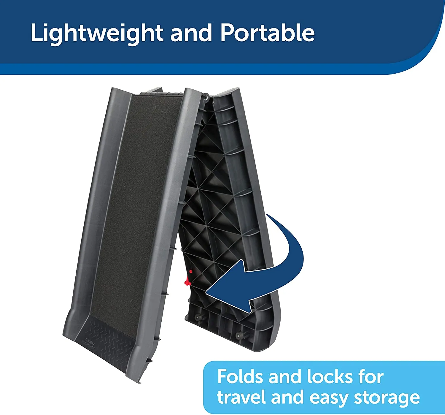 PetSafe UltraLite Bi-Fold Pet Ramp, 62 in, Portable Lightweight Dog and Cat Ramp, Great for Cars, Trucks and SUVs! 150 Lb weight capacity! Retails $130 w/tax!