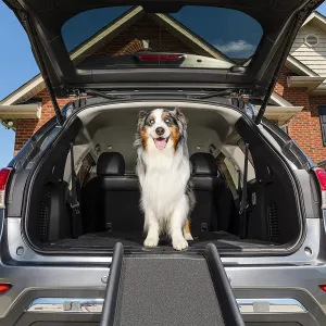 PetSafe UltraLite Bi-Fold Pet Ramp, 62 in, Portable Lightweight Dog and Cat Ramp, Great for Cars, Trucks and SUVs! 150 Lb weight capacity! Retails $130 w/tax!