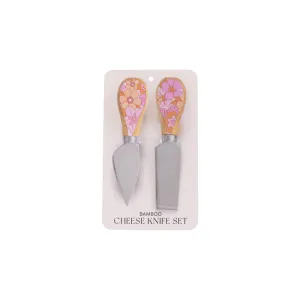 Picnic Retro  Floral Cheese Knife Set