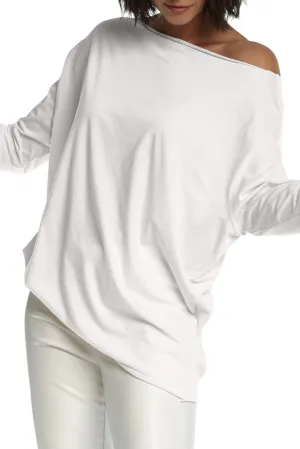 Pima Cotton Off The Shoulder Tee