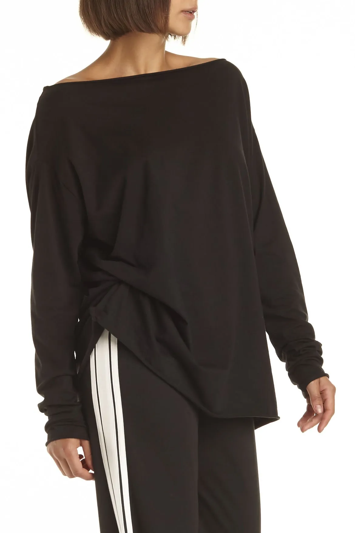 Pima Cotton Off The Shoulder Tee