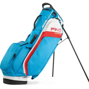 PING 2025 Hoofer Stand Bag - Blue/Red/White