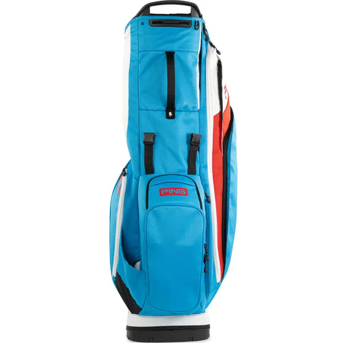 PING 2025 Hoofer Stand Bag - Blue/Red/White