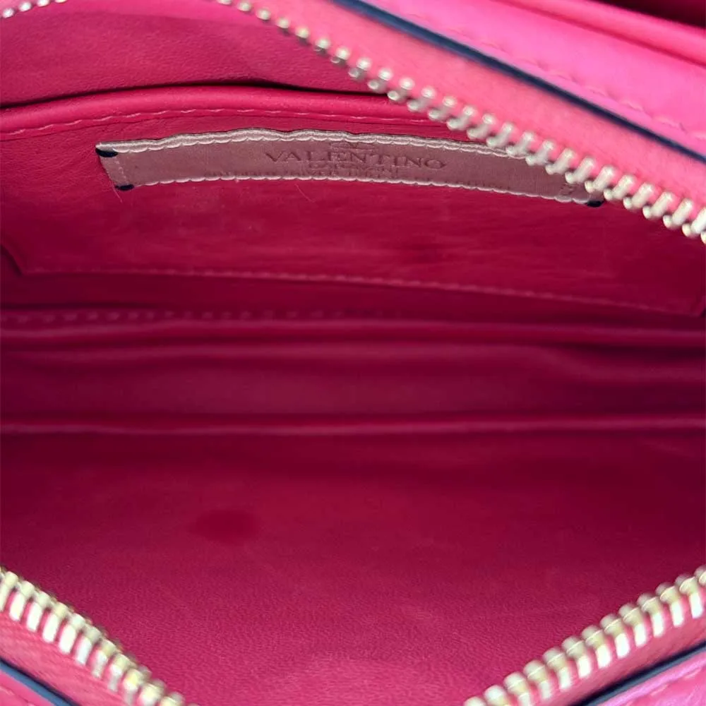 Pink V Logo Camera Bag