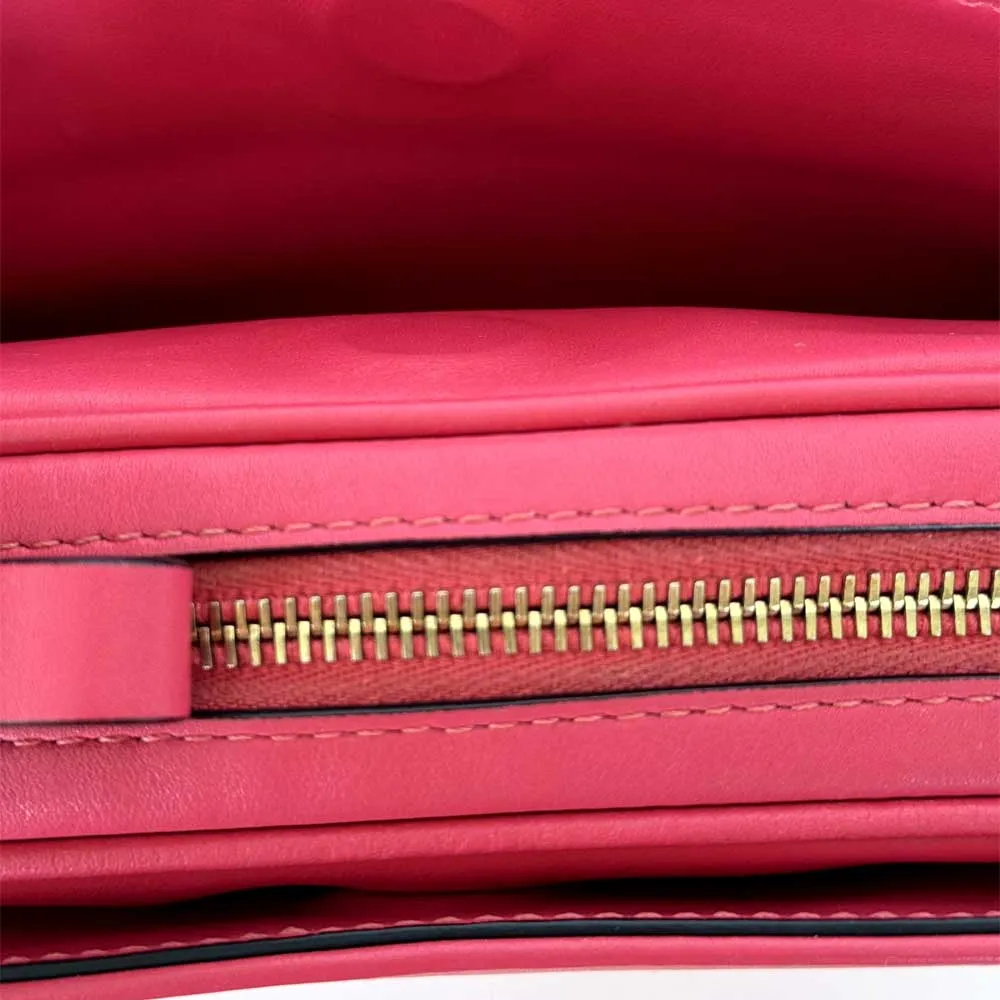 Pink V Logo Camera Bag