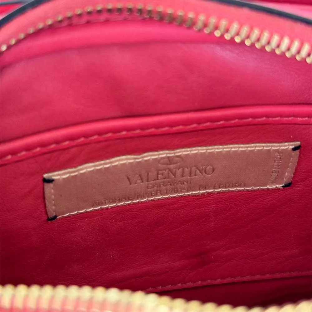 Pink V Logo Camera Bag