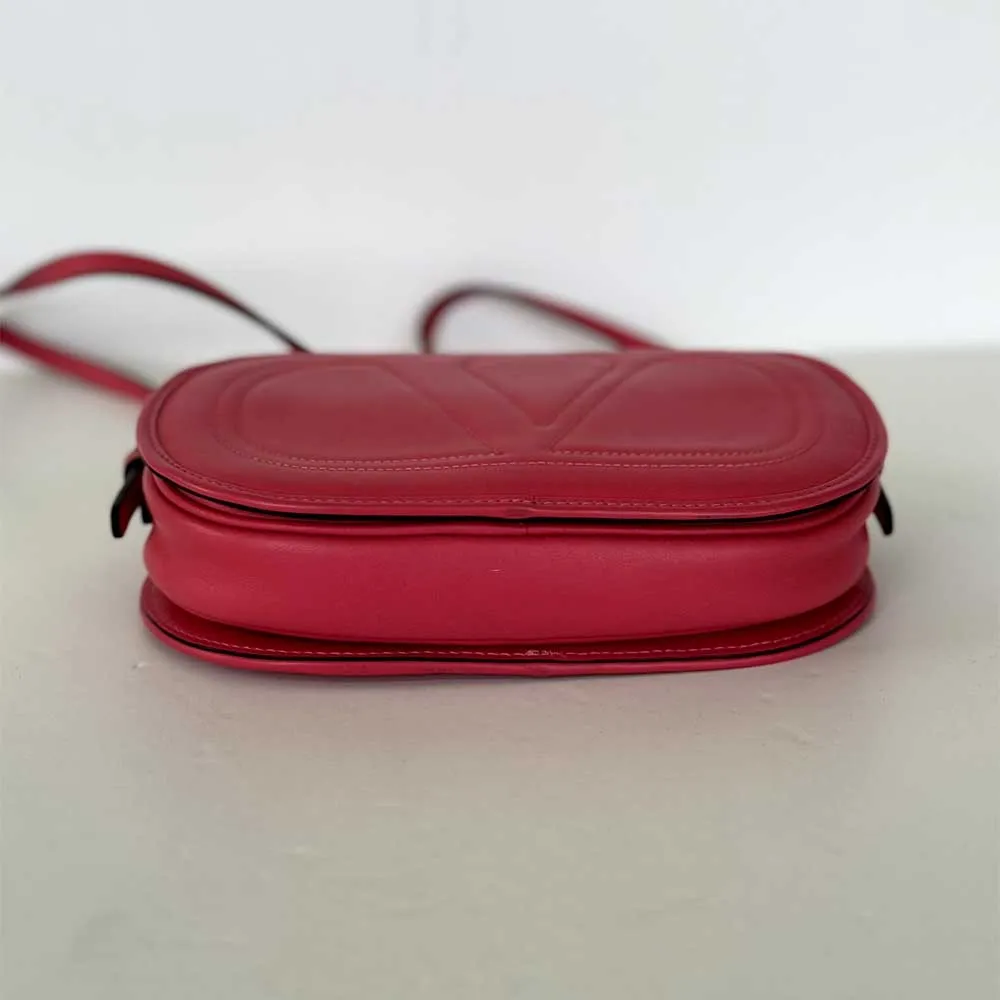 Pink V Logo Camera Bag