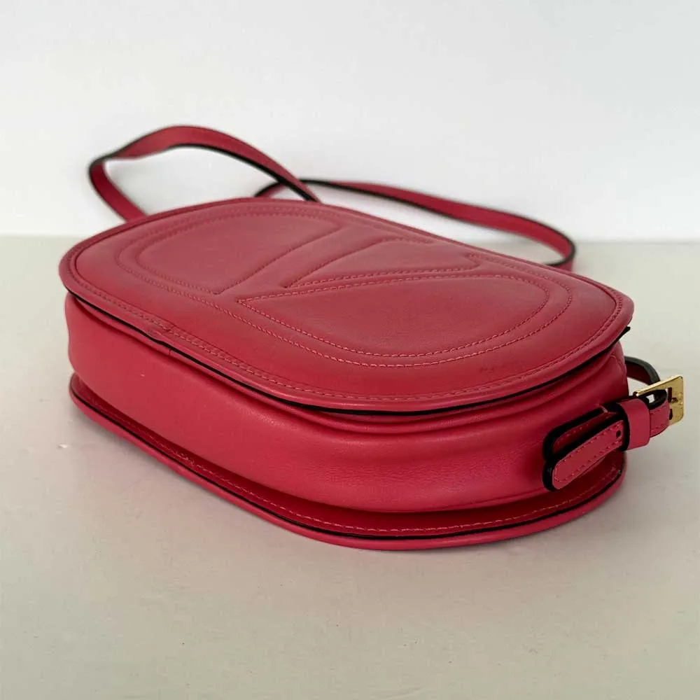 Pink V Logo Camera Bag