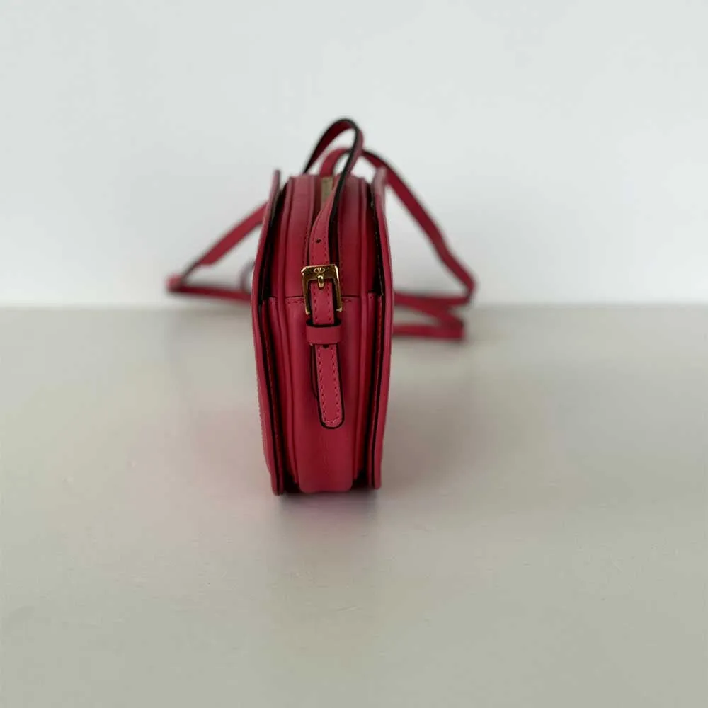 Pink V Logo Camera Bag