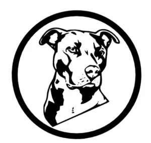 Pit Bull in circle sticker