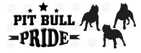 Pit Bull pride bumper sticker