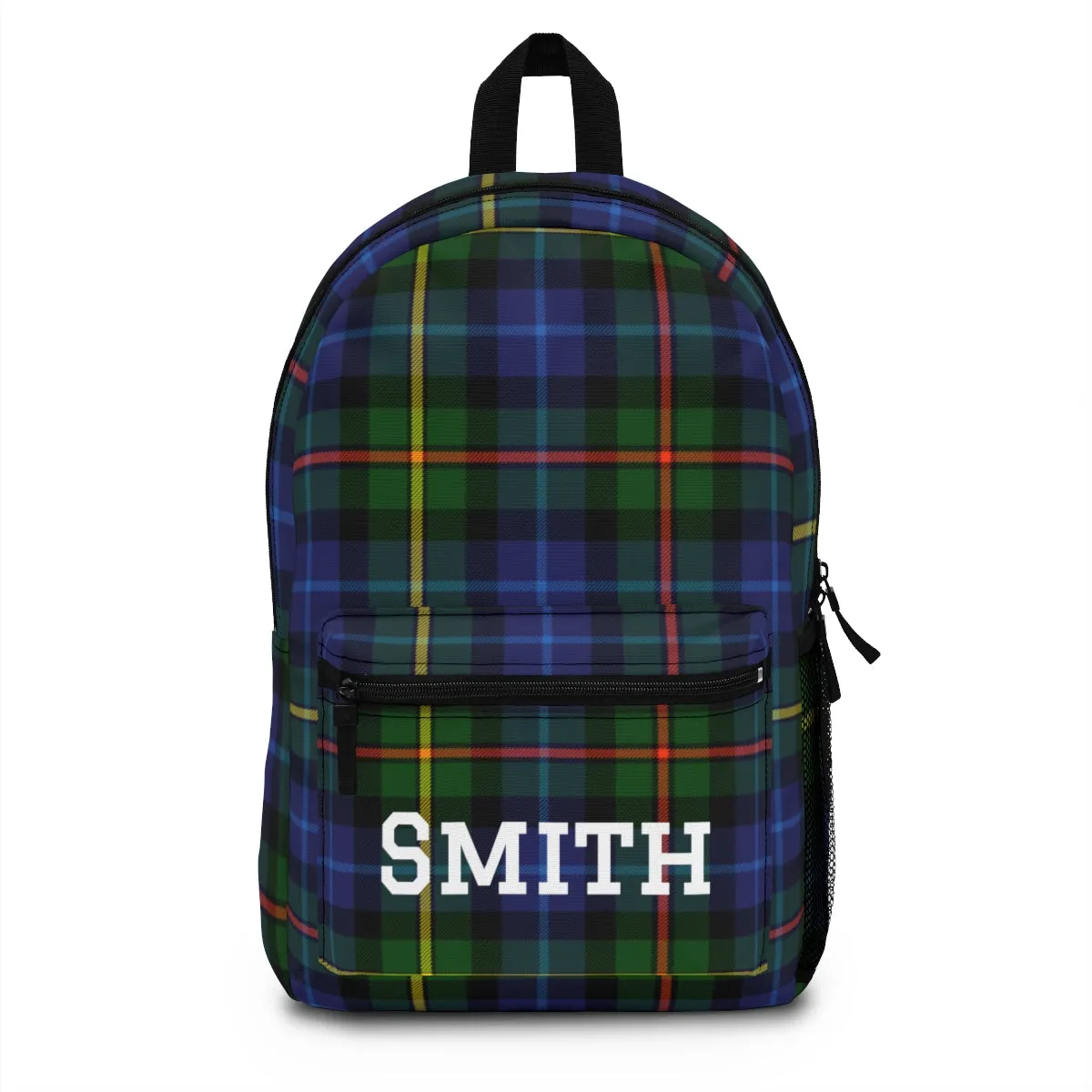 Plaid Kids Backpack Tartan Personalized Book Bag - Saiko Studio