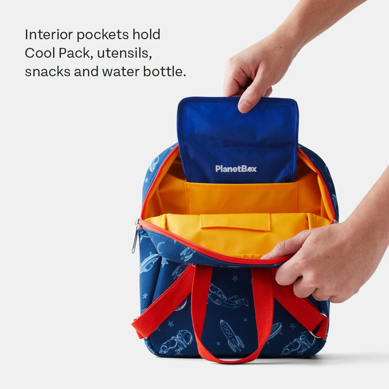 PlanetBox Lunch Tote Bag - Peach Rainbow