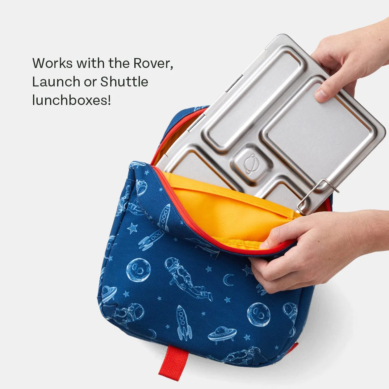 PlanetBox Lunch Tote Bag - Peach Rainbow