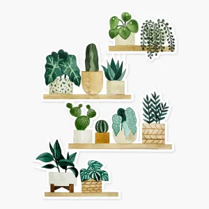 Plant Shelf Clear Sticker