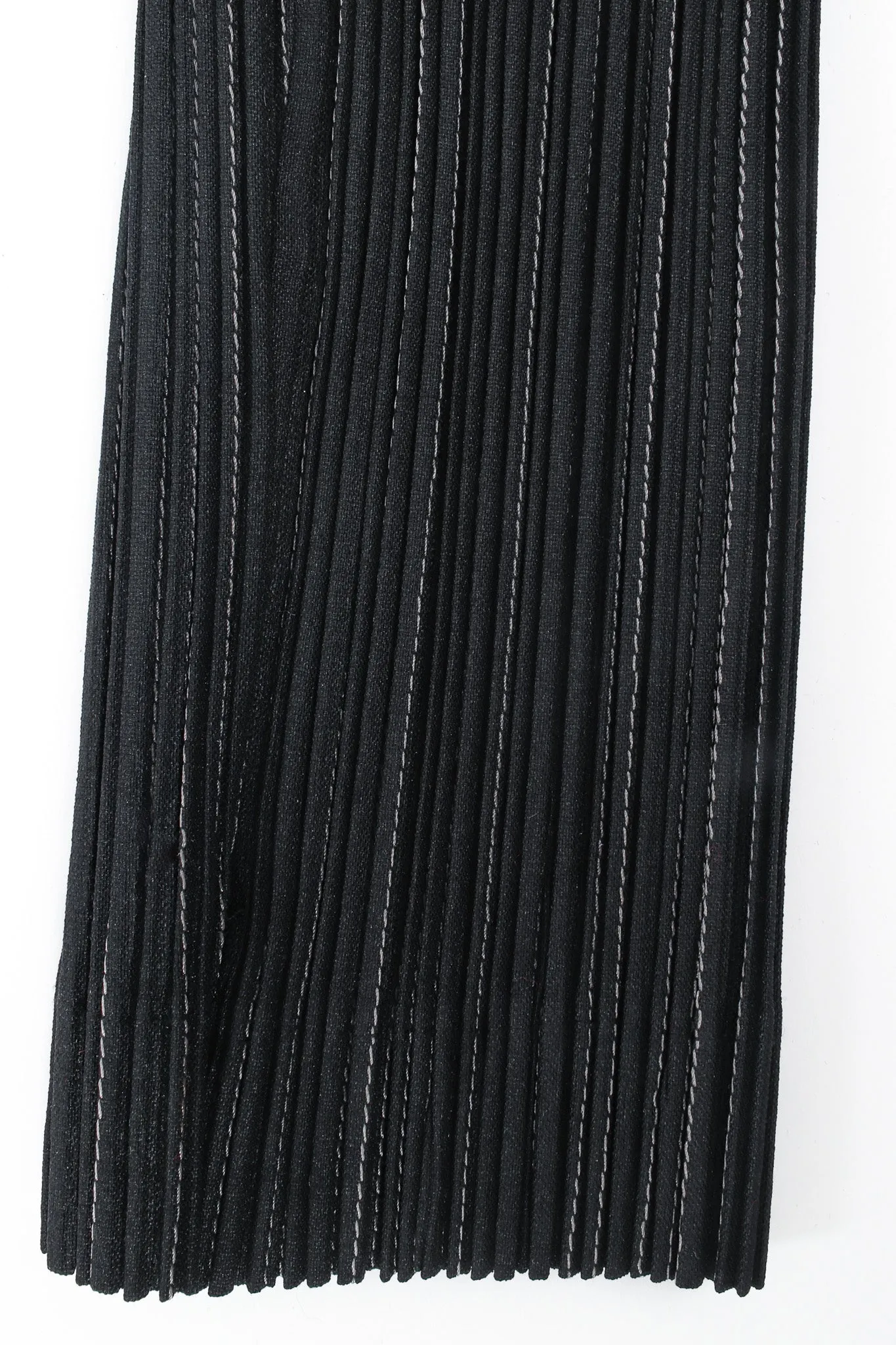 Plissé Pleat Pinstripe Duster