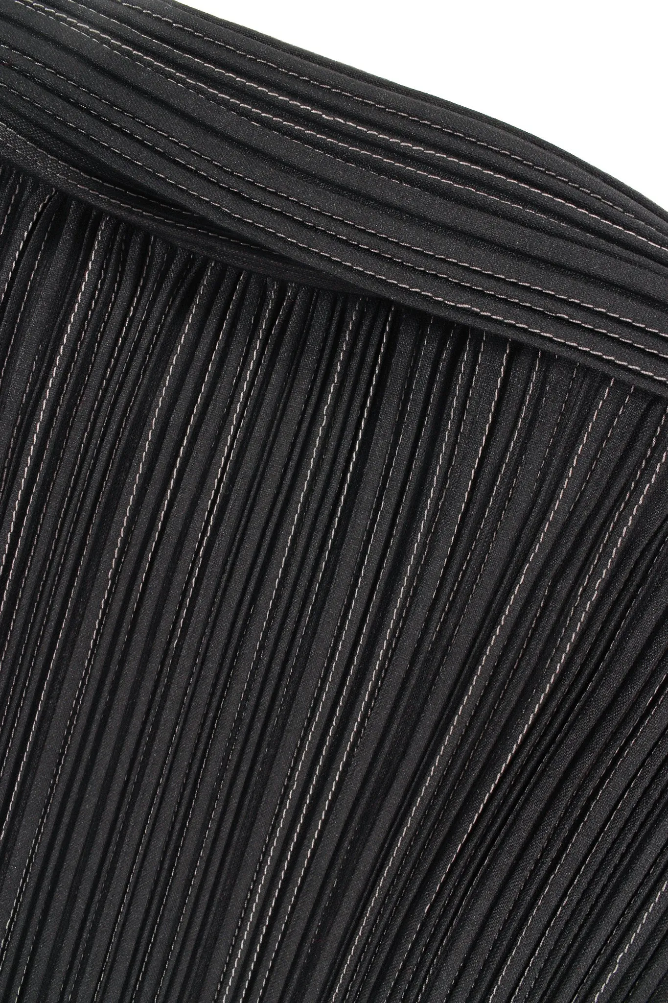 Plissé Pleat Pinstripe Duster