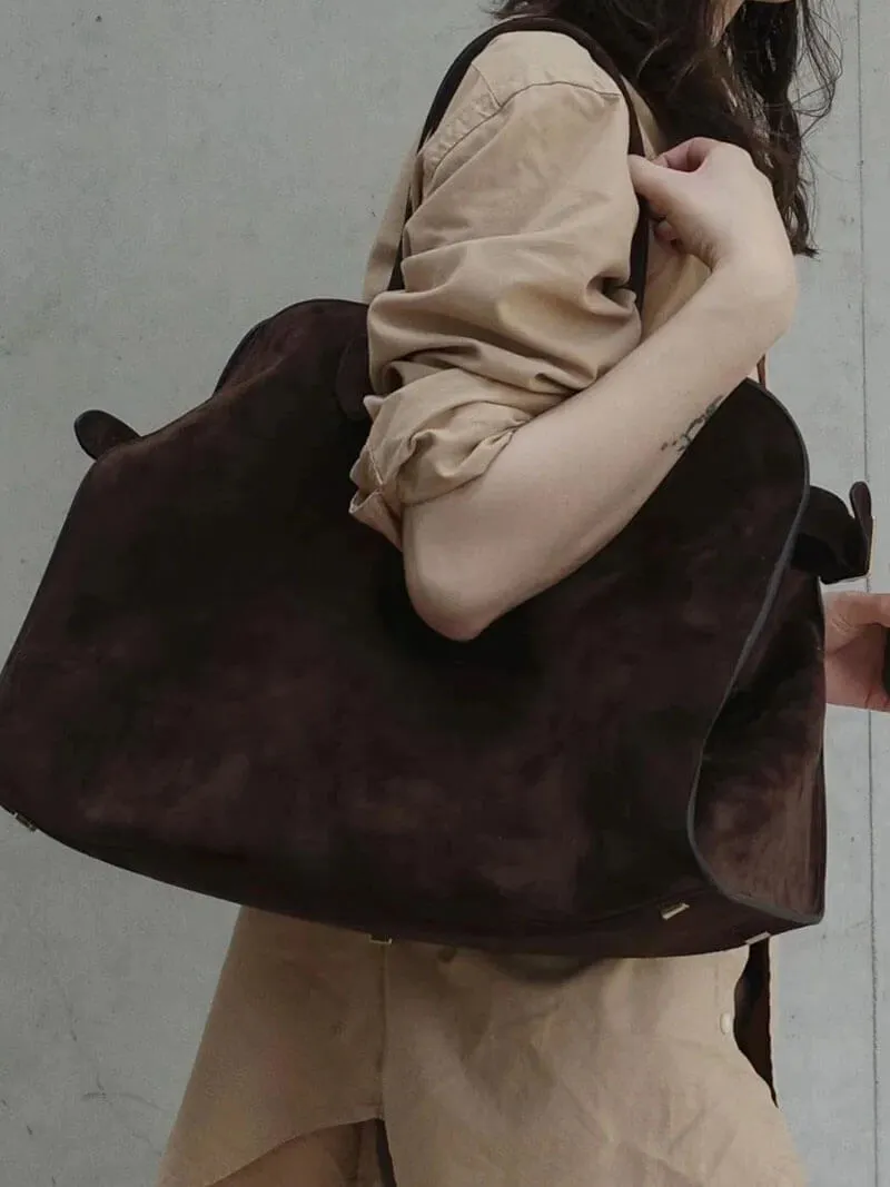 Plum - Chic Spacious Woman's Shopper Bag