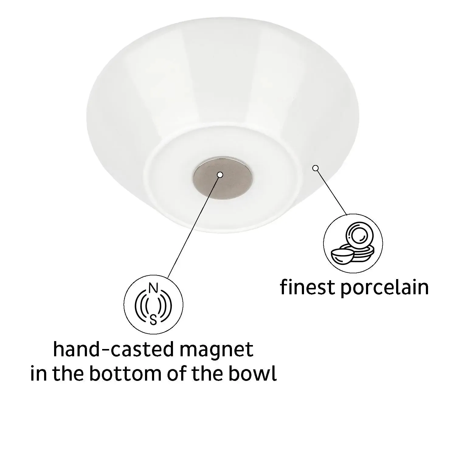 Porcelain Magnetic Bowls by Silwy