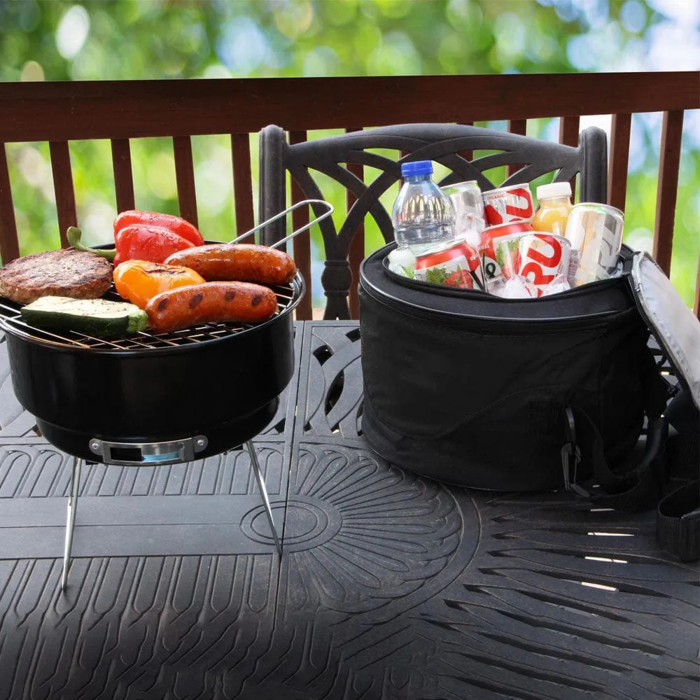 Portable BBQ Grill With Cooler Bag