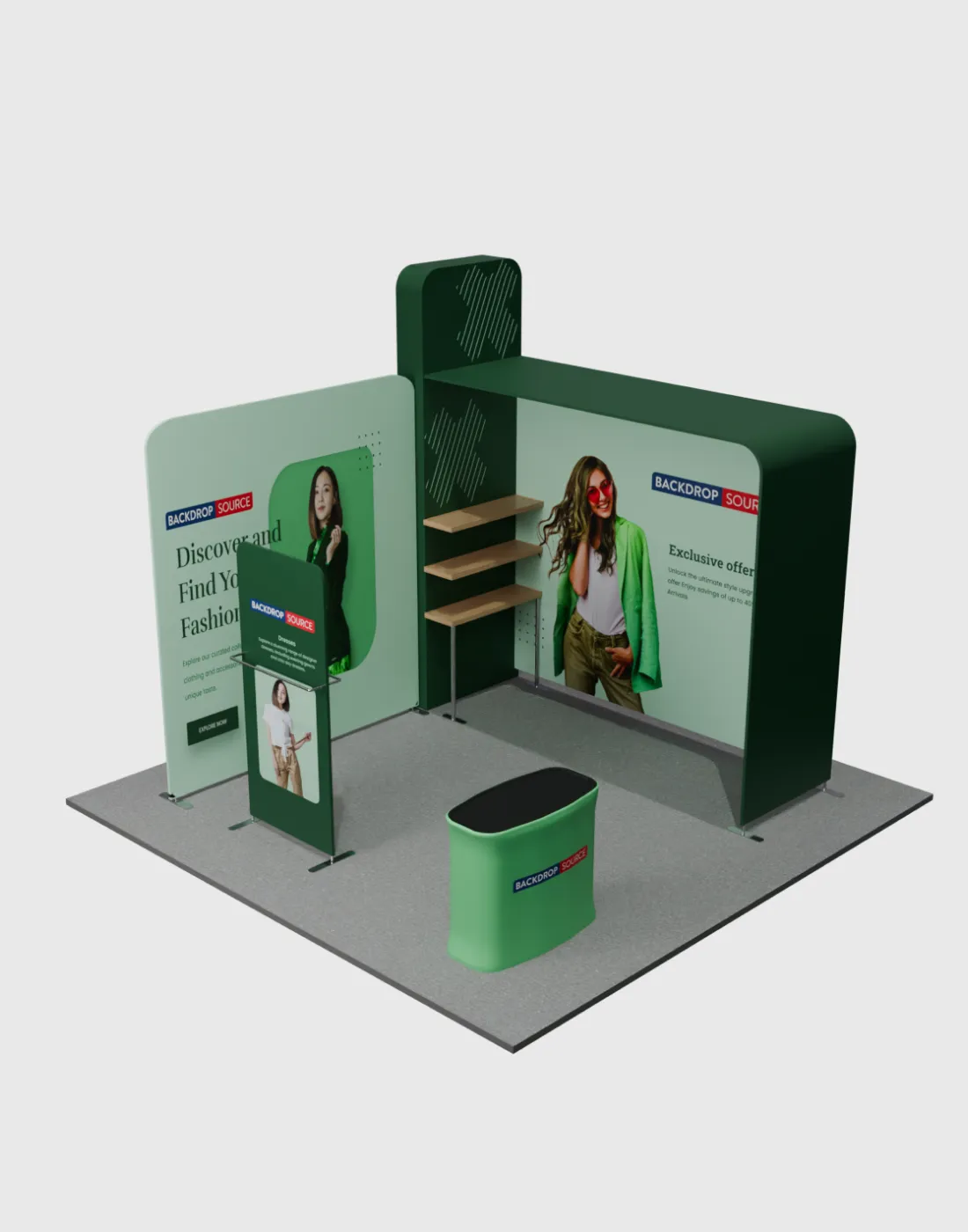 Portable Exhibit Display 3m - Model 18