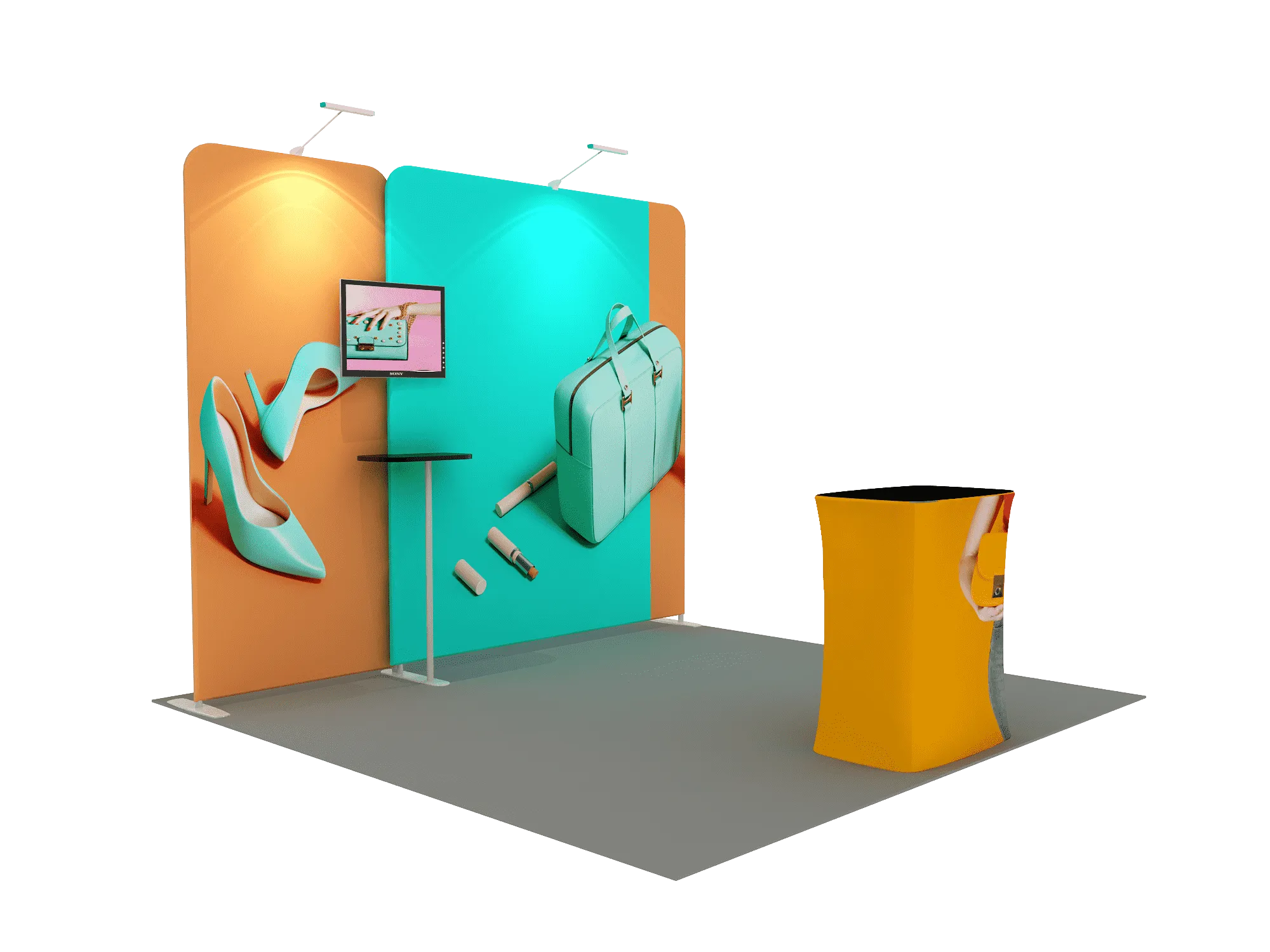 Portable Exhibit Display 3m - Model 1