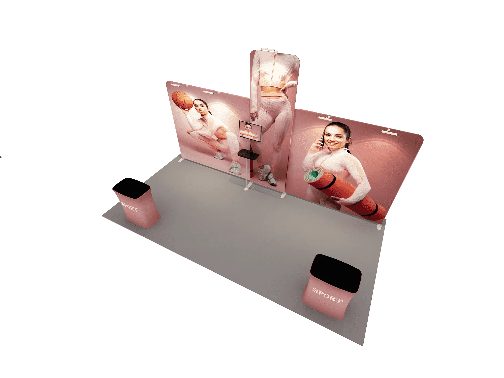 Portable Exhibit Display 6m - Model 12