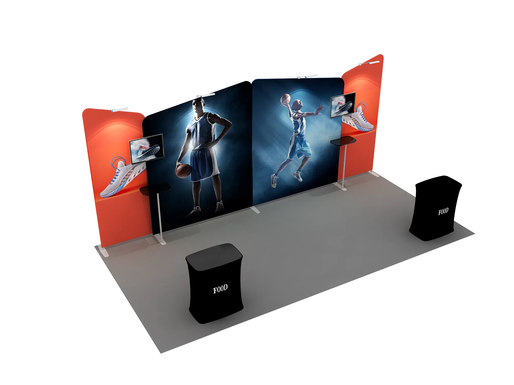 Portable Exhibit Display 6m - Model 2