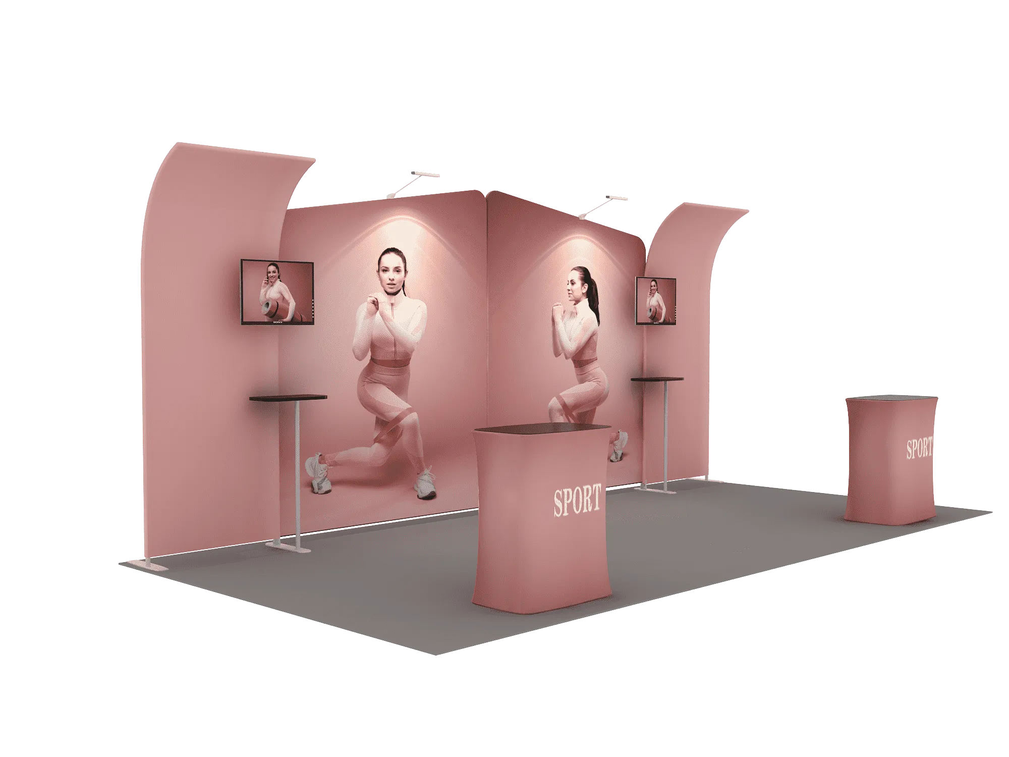 Portable Exhibit Display 6m - Model 3