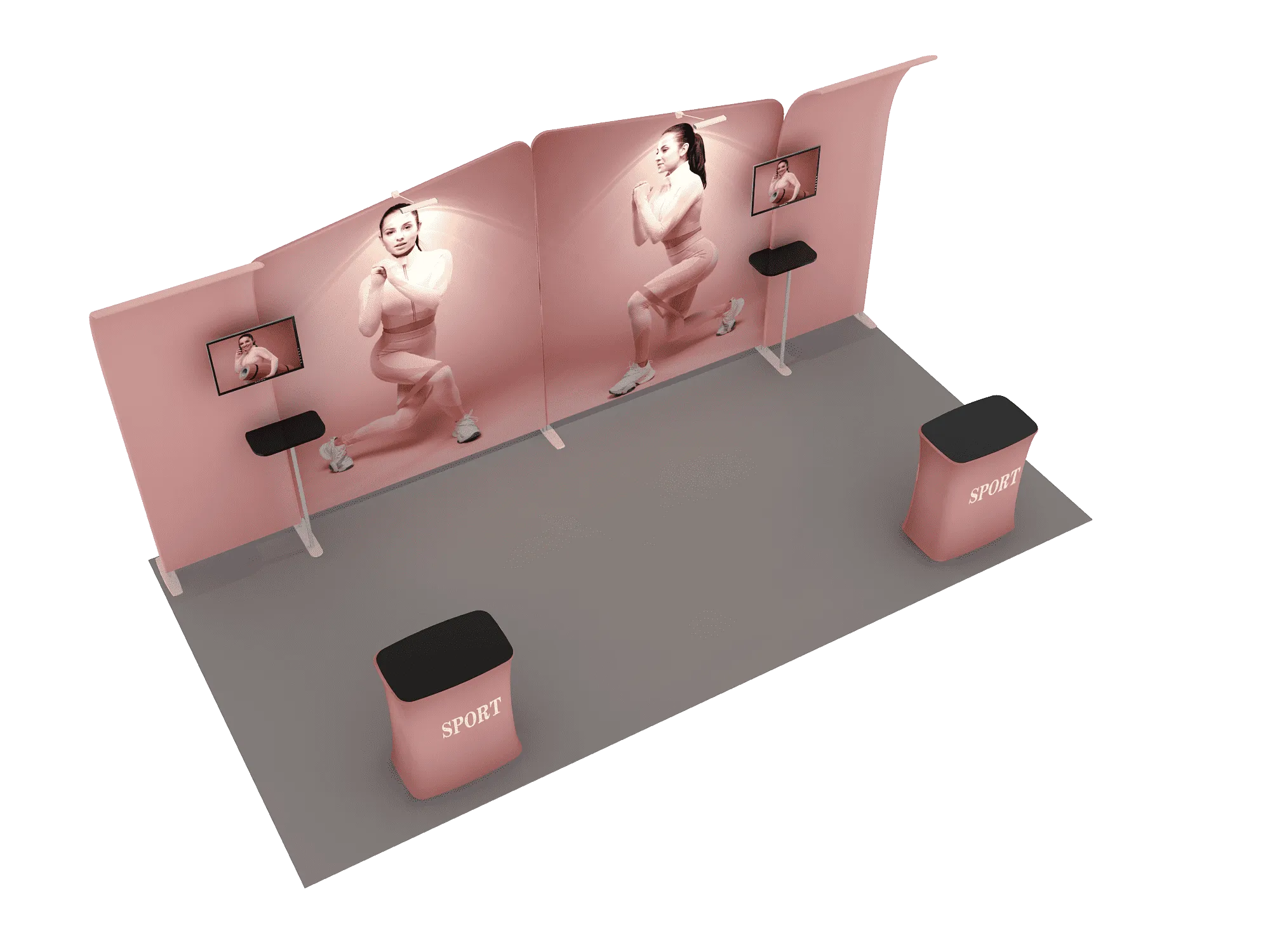 Portable Exhibit Display 6m - Model 3
