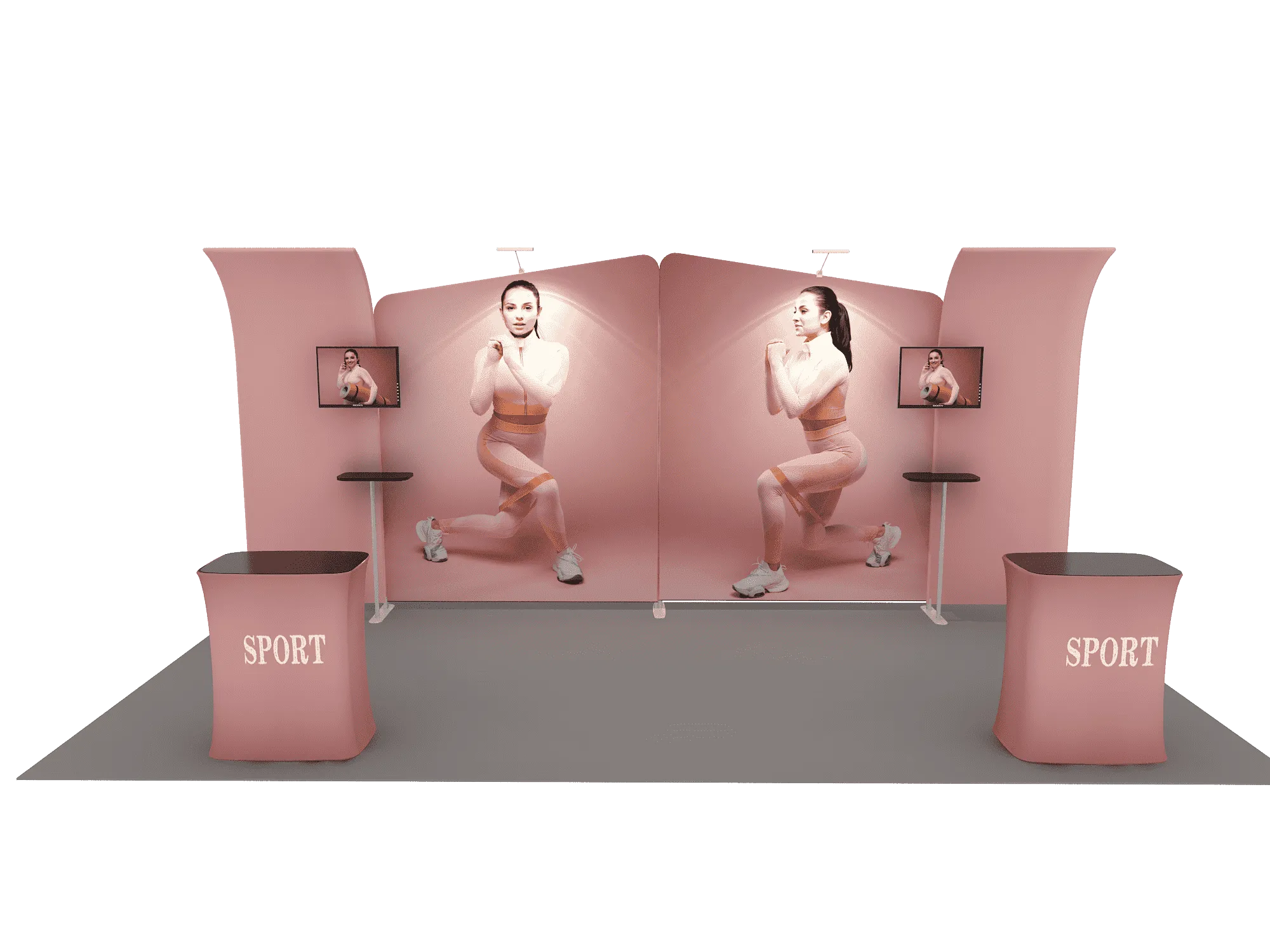 Portable Exhibit Display 6m - Model 3