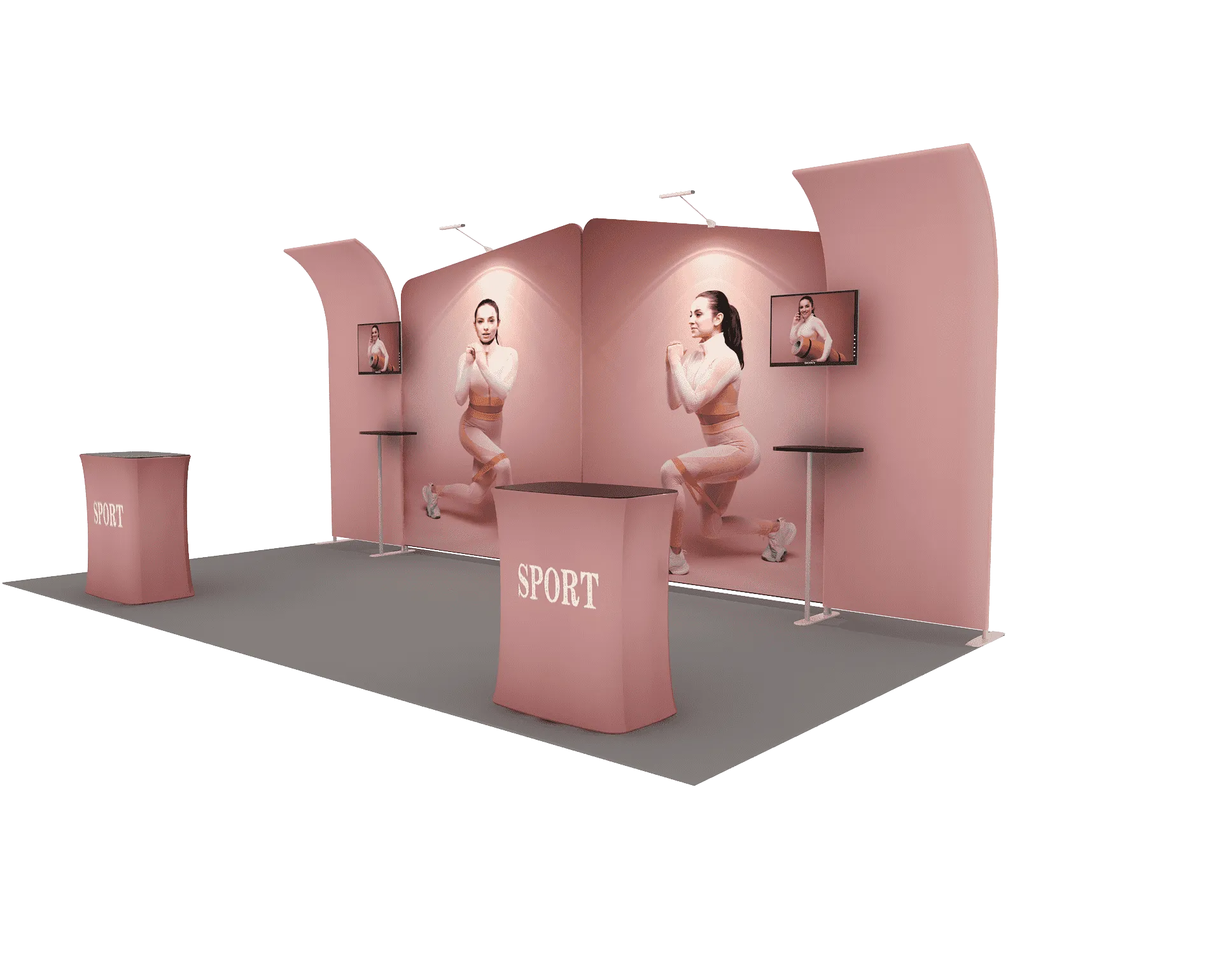 Portable Exhibit Display 6m - Model 3