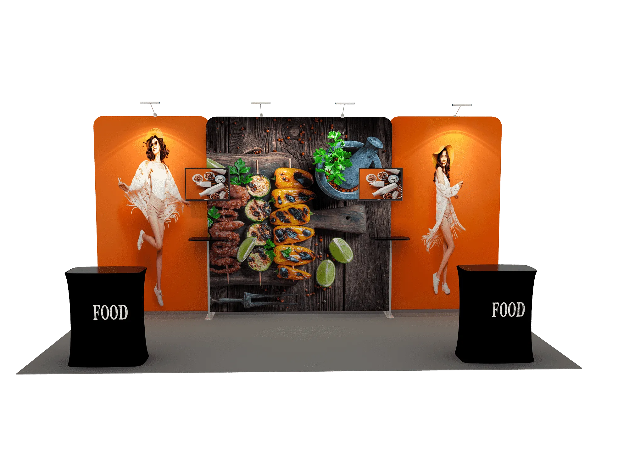 Portable Exhibit Display 6m - Model 4