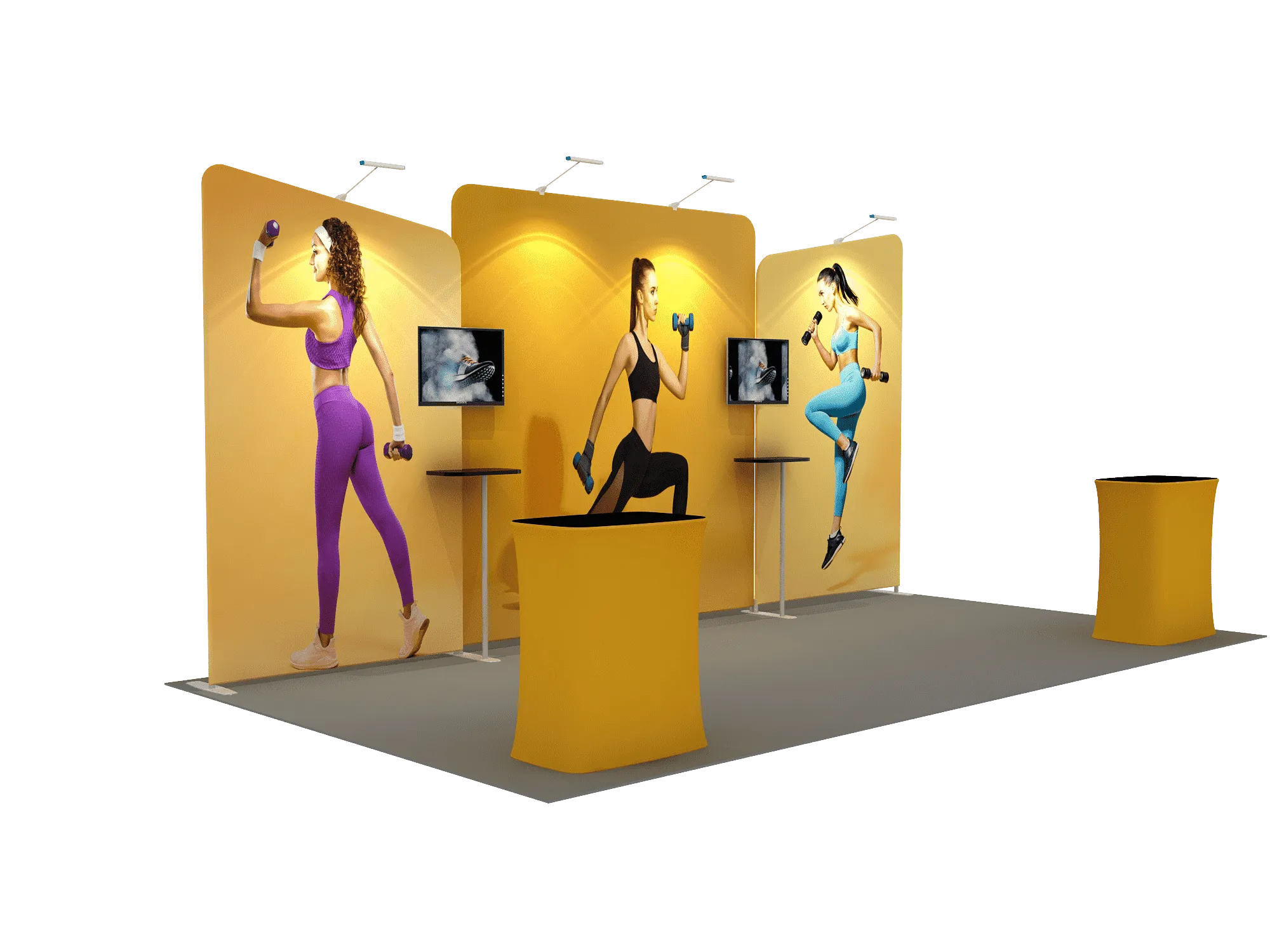 Portable Exhibit Display 6m - Model 6