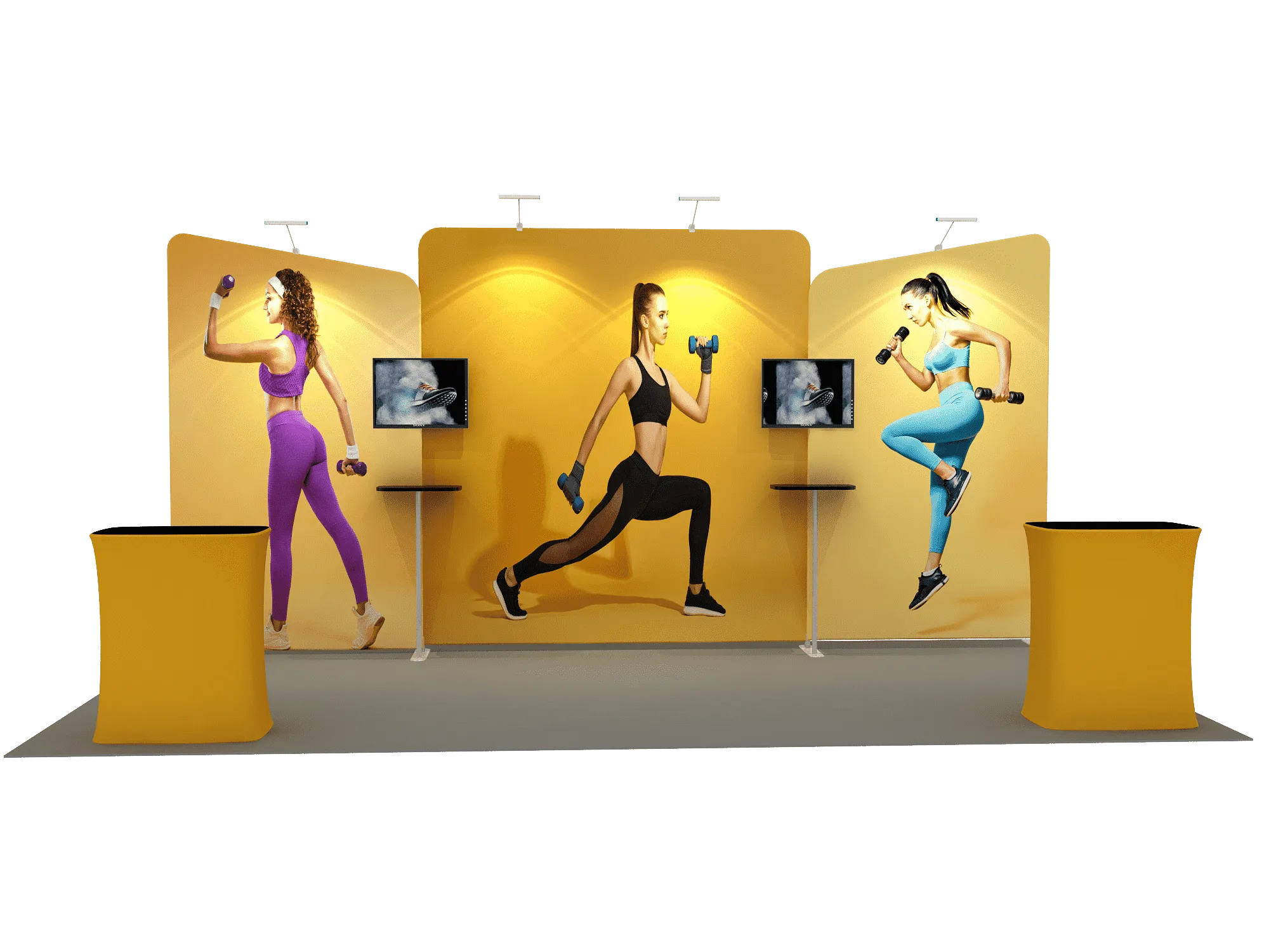 Portable Exhibit Display 6m - Model 6