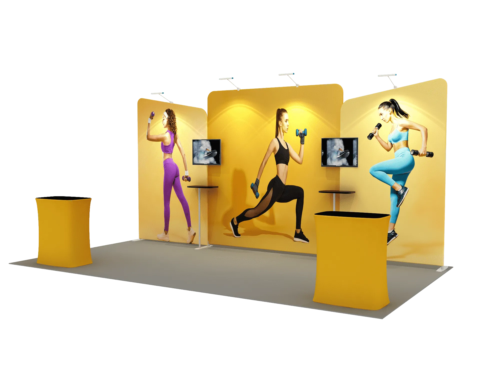 Portable Exhibit Display 6m - Model 6