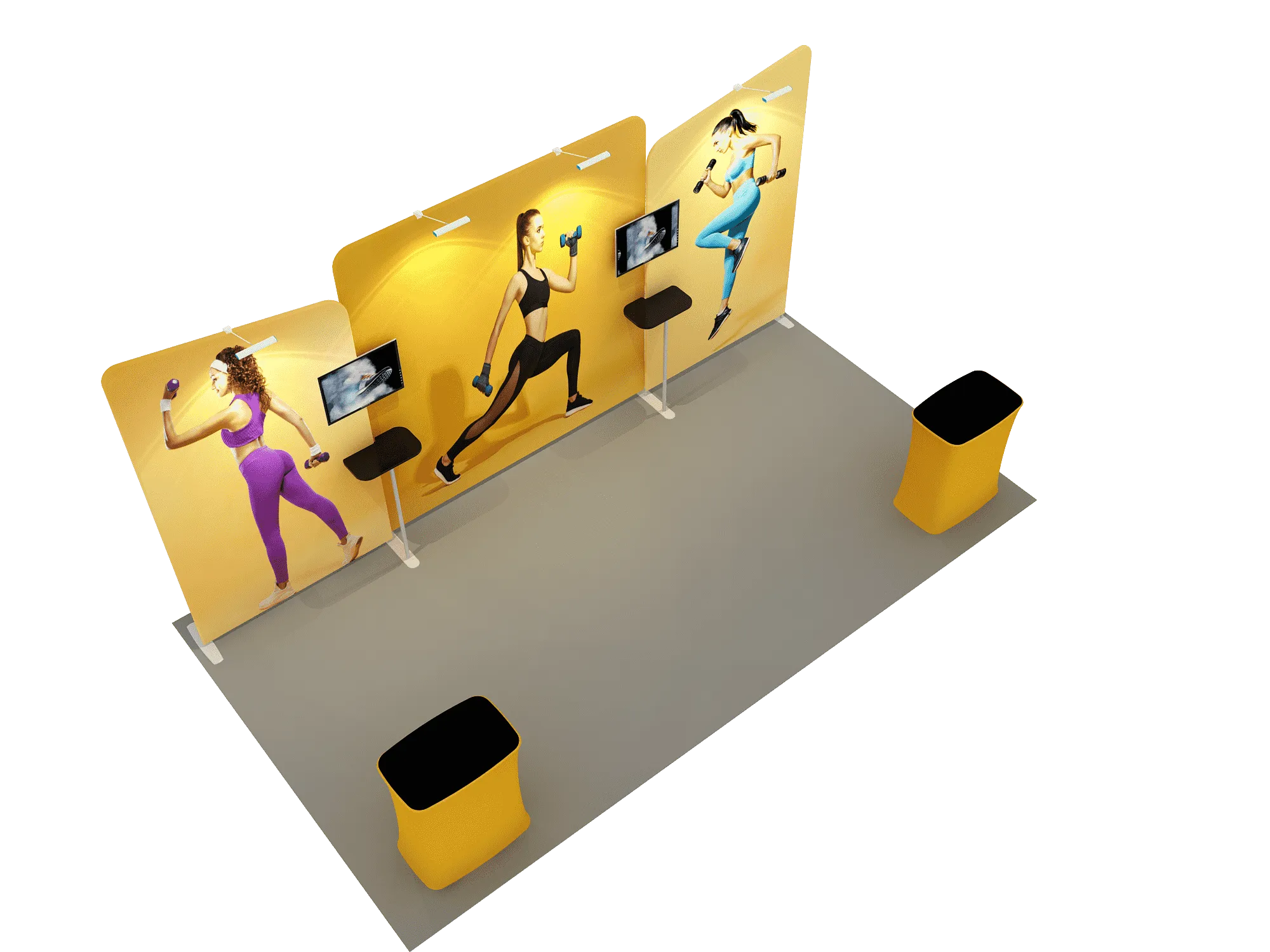 Portable Exhibit Display 6m - Model 6