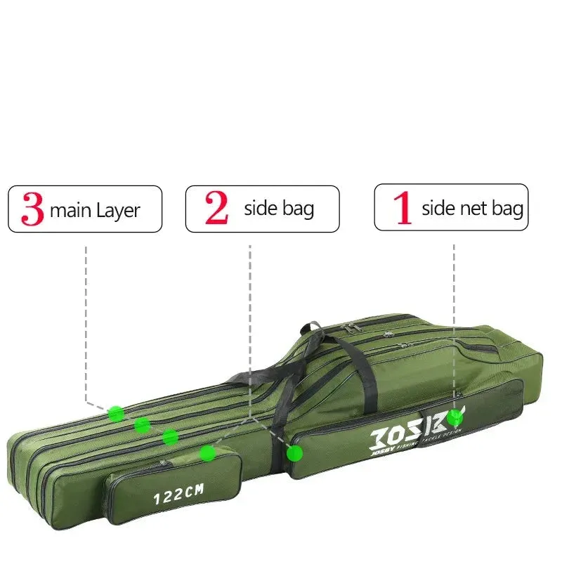 Portable Foldable Fishing Rod Carrier Bag