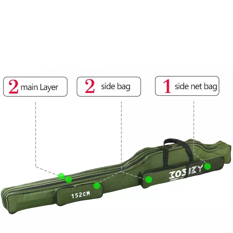 Portable Foldable Fishing Rod Carrier Bag