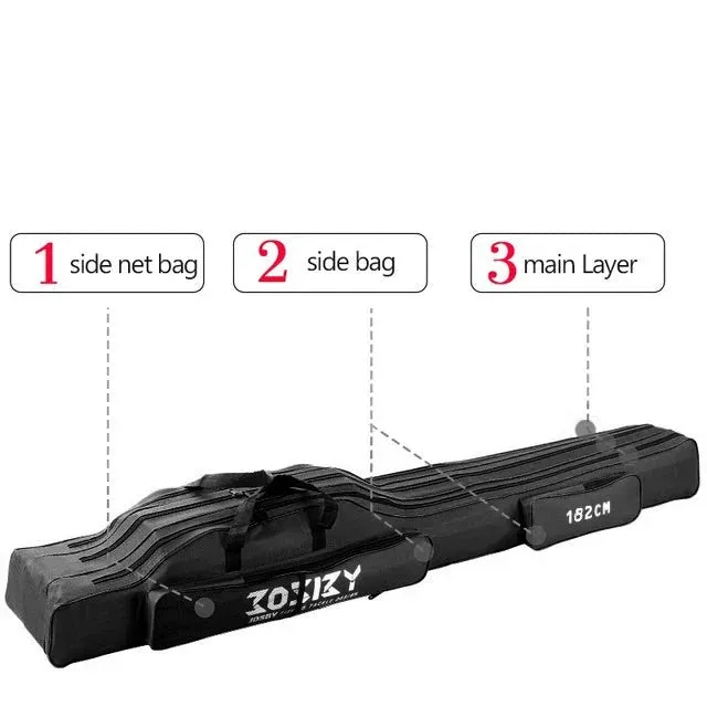Portable Foldable Fishing Rod Carrier Bag