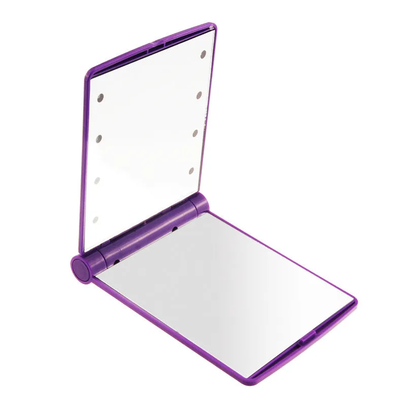 Portable Folding Mini Lighted Makeup Mirror