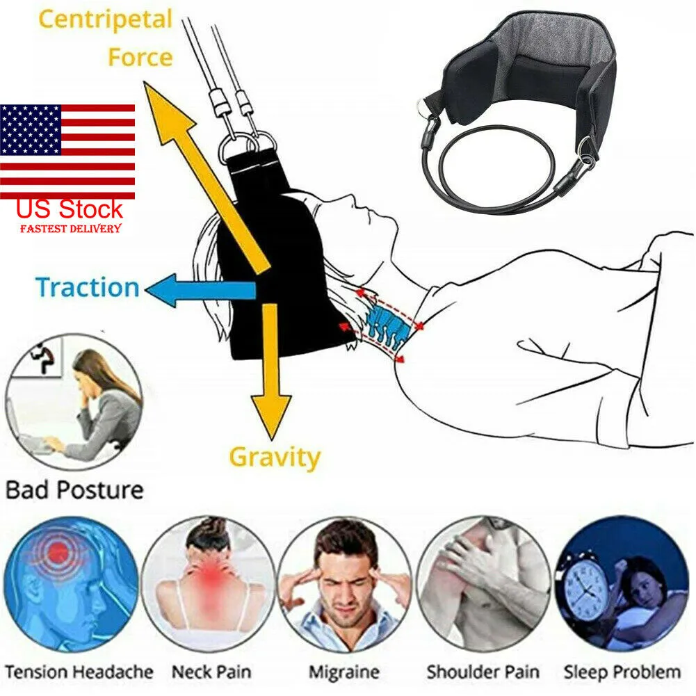 Portable Head Hammock Cervical Traction Device for Neck Pain Relief