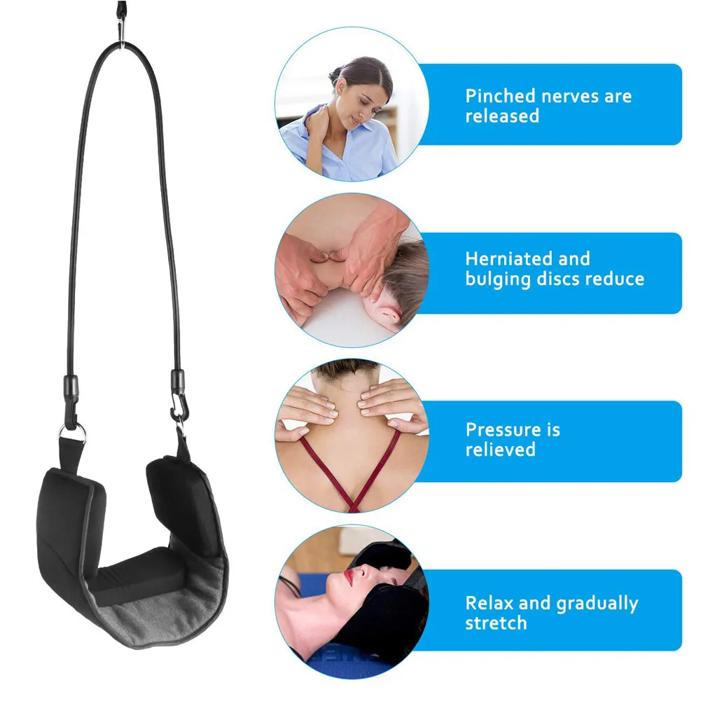 Portable Head Hammock Cervical Traction Device for Neck Pain Relief