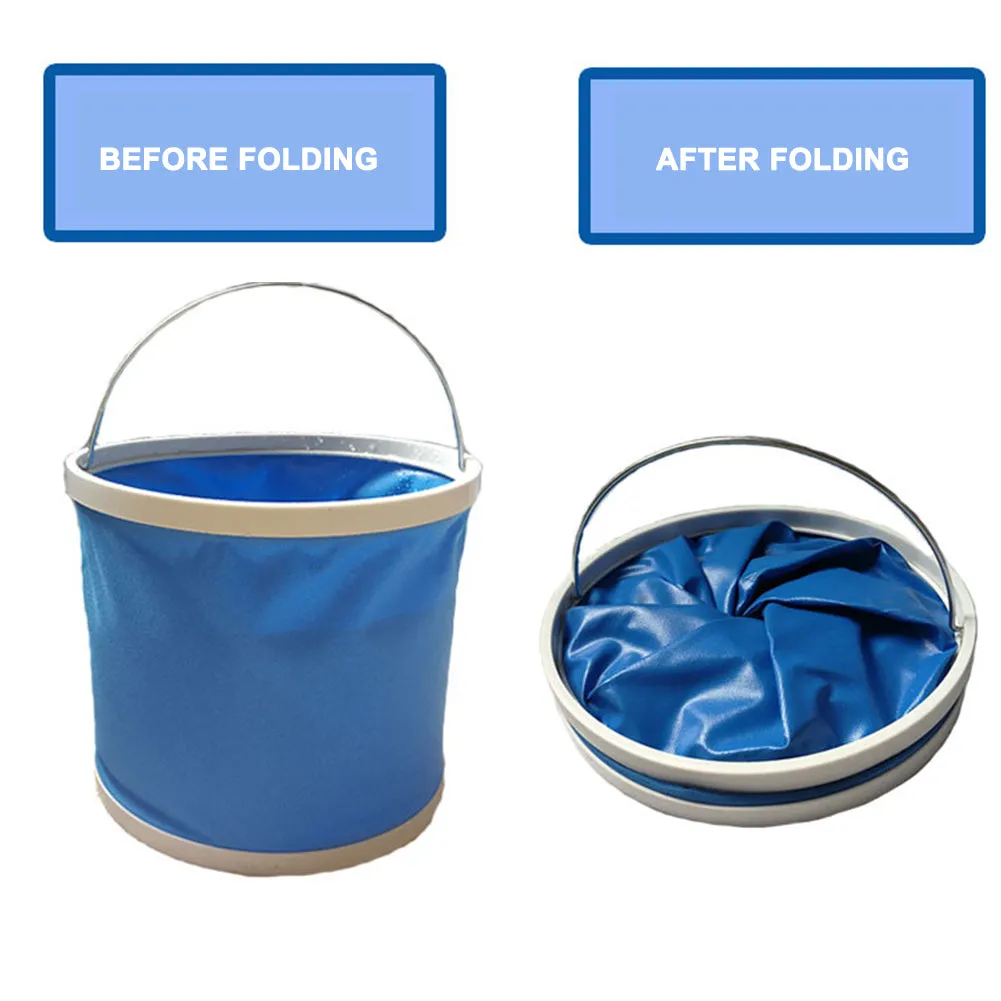 Portable Water Bucket Foldable Outdoor Travel Camping Hiking Fishing Water Storage Container Drinking Picnic Barrel