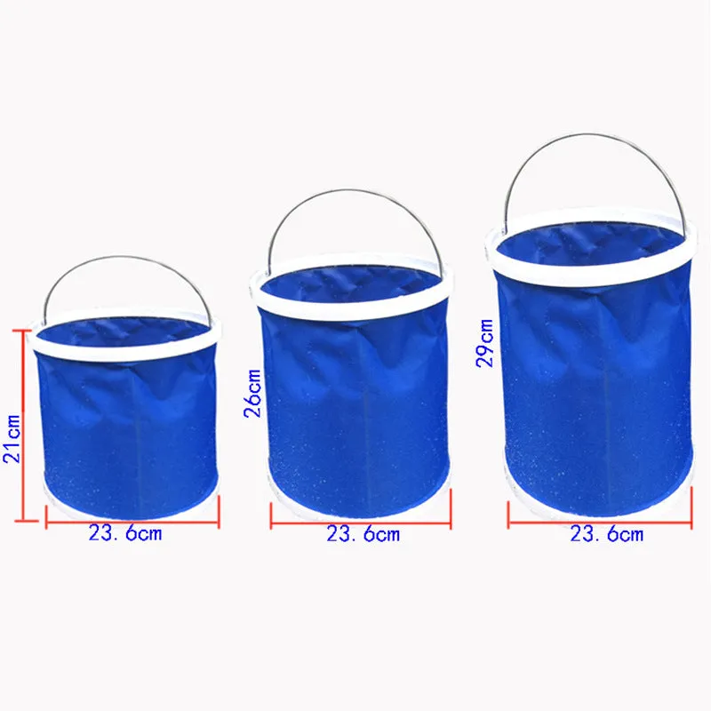 Portable Water Bucket Foldable Outdoor Travel Camping Hiking Fishing Water Storage Container Drinking Picnic Barrel