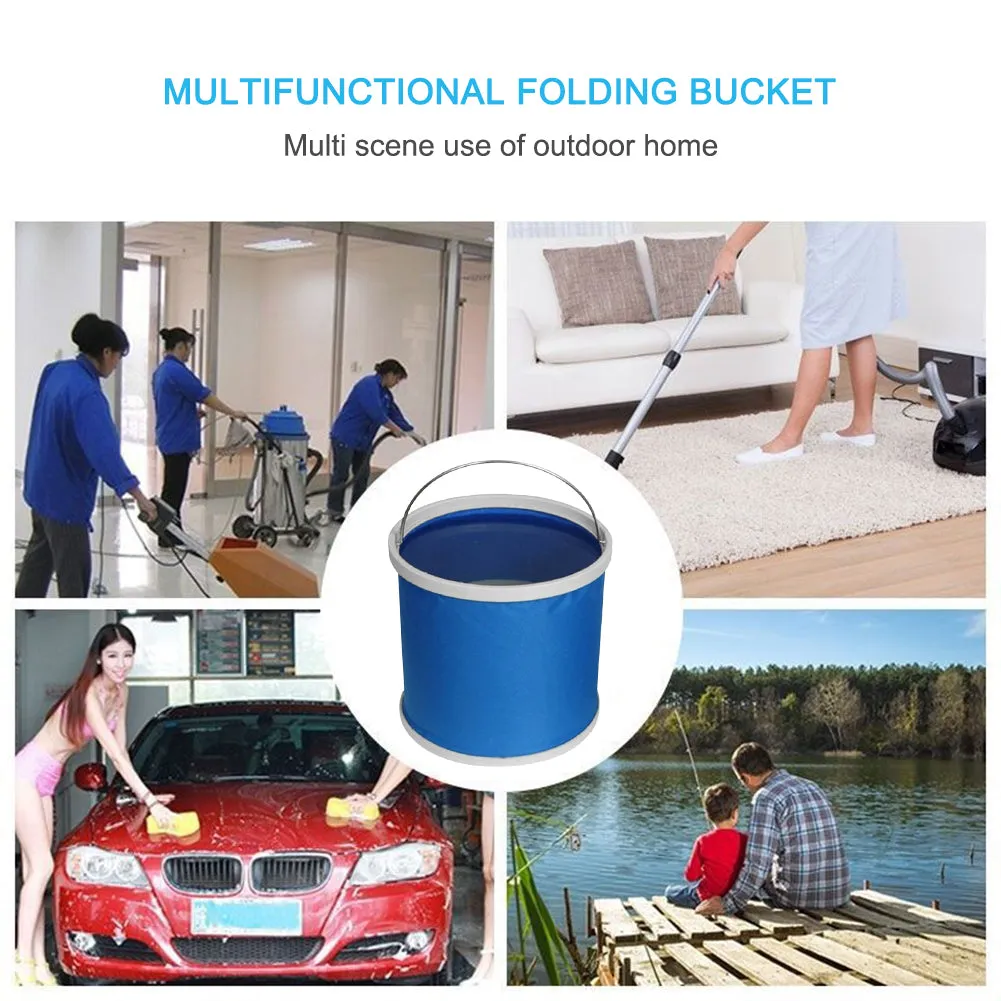 Portable Water Bucket Foldable Outdoor Travel Camping Hiking Fishing Water Storage Container Drinking Picnic Barrel