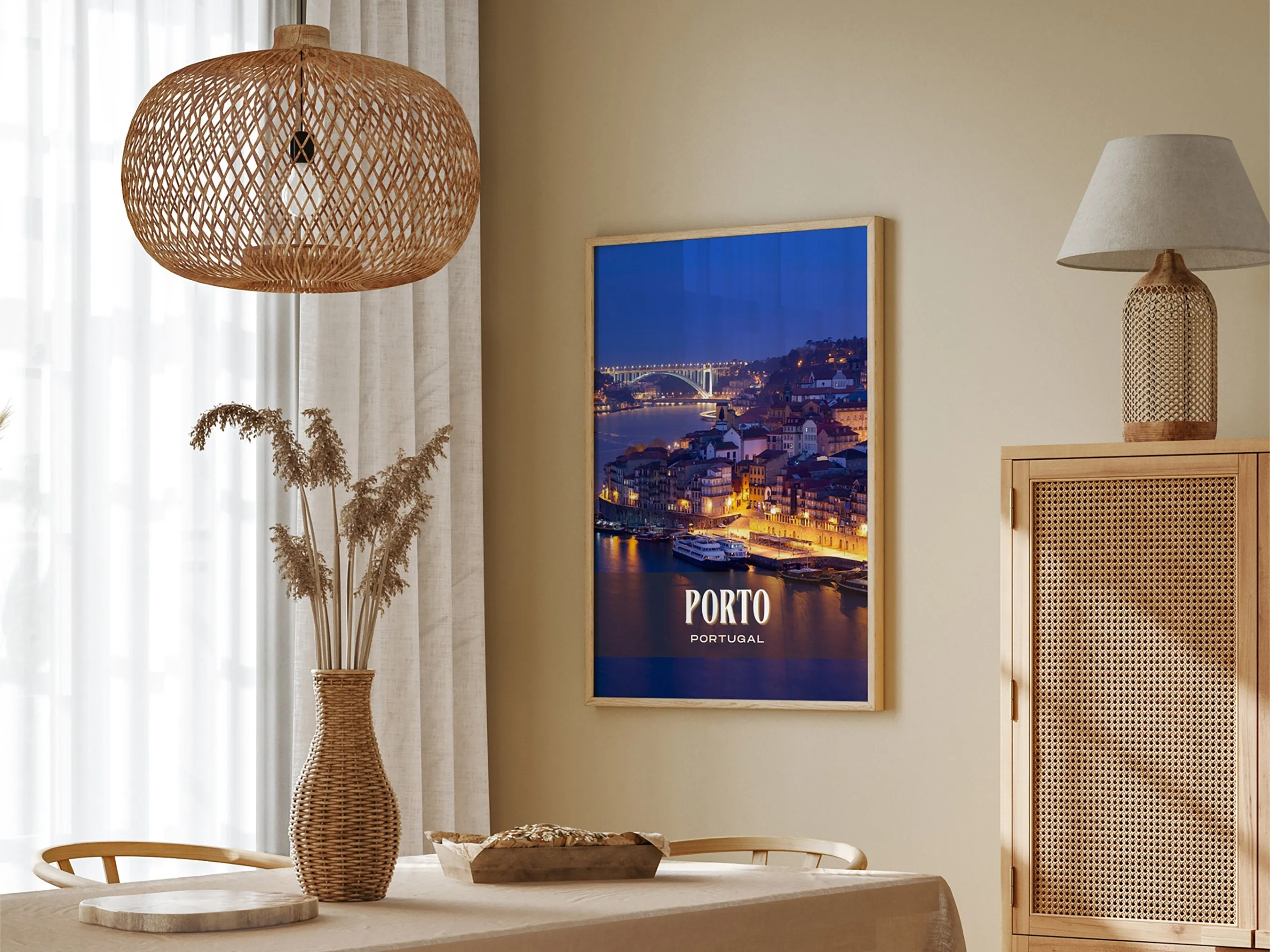 Porto Retro Wall Art, Portugal